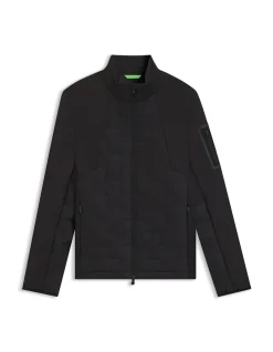 Down-filled jacket with water-repellent finish