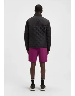Down-filled jacket with water-repellent finish