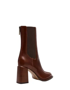 DOWNTOWN LEATHER ANKLE BOOTS
