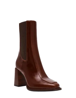 DOWNTOWN LEATHER ANKLE BOOTS