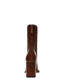 DOWNTOWN LEATHER ANKLE BOOTS
