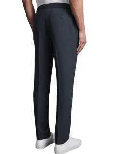Drawcord Waist Slim Trouser Airforce Blue