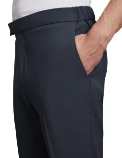 Drawcord Waist Slim Trouser Airforce Blue