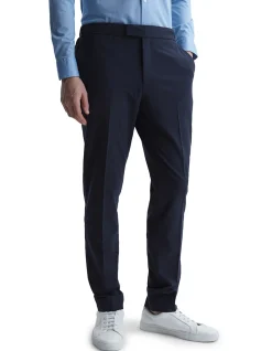 Drawcord Waist Slim Trouser Navy
