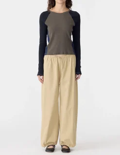 Drawstring detail pull on pant
