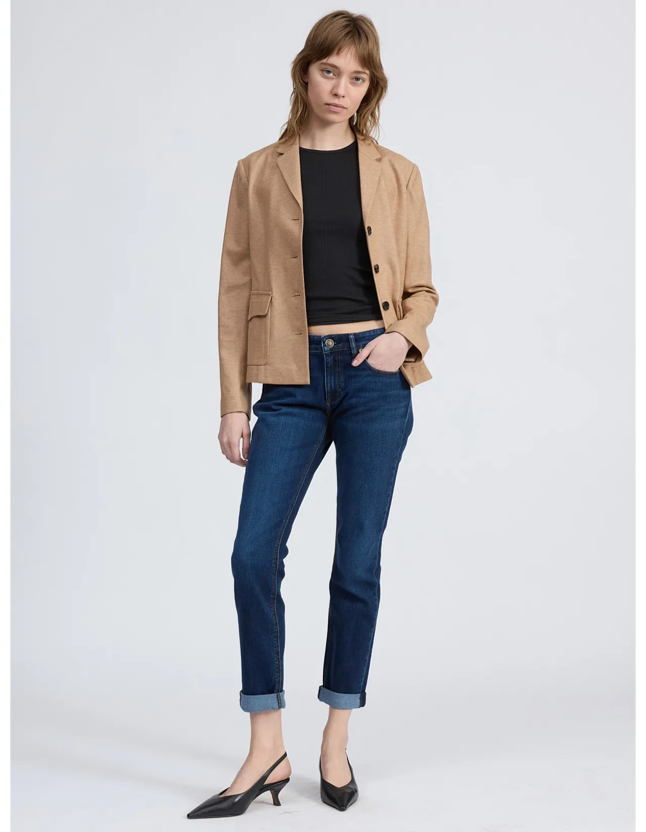 Dre Vintage Stretch Low Rise Boyfriend Jeans