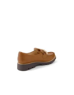 Drizza Gold Chain Detail Leather Loafers