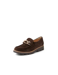 Drizza Chain Detail Suede Loafers