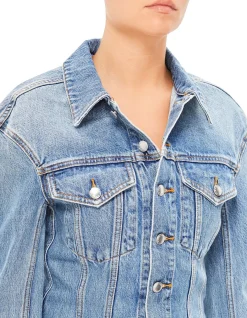 DROPPED SHOULDER MINI DRESS BACK PKT EMBOSS