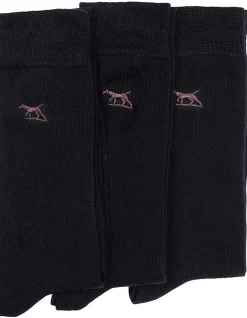 Dry Plains Three Pack Socks - Marine