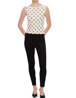 Dusk Polka Dot Sleeveless Top