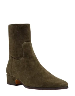 DUSTY SUEDE ANKLE BOOTS