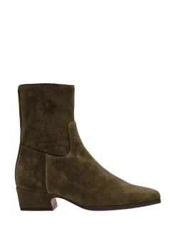 DUSTY SUEDE ANKLE BOOTS