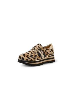 Eagleso Jewelled Platform Leopard Sneakers