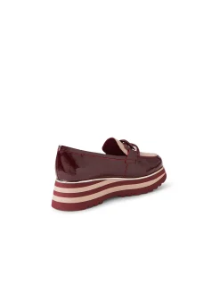 Eaila Patent Platform Chain Detail Loafers
