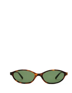 EARTHSHINE DARK TORT OVAL SUNGLASSES