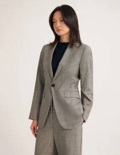 EBONY PURE WOOL SUIT JACKET