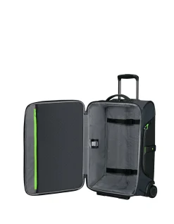 ECODIVER WHEELED DUFFLE 55CM/48L DARK TEAL/LIME
