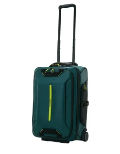 ECODIVER WHEELED DUFFLE 55CM/48L DARK TEAL/LIME