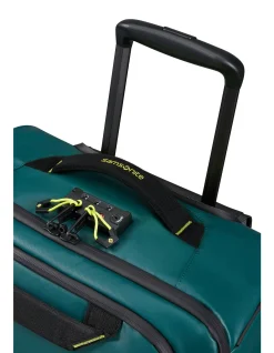 ECODIVER WHEELED DUFFLE 55CM/48L DARK TEAL/LIME