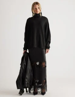 EDIE ROLL NECK KNIT JUMPER