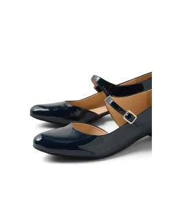 Edna Patent Mary Jane Low Heel Flats