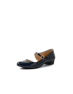 Edna Patent Mary Jane Low Heel Flats