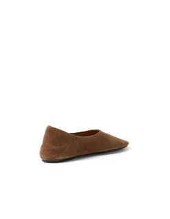 Eeco Chisel Toe Suede Ballet Flats