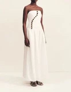 Effie Strapless Cut Out Maxi Dress