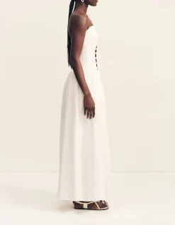 Effie Strapless Cut Out Maxi Dress