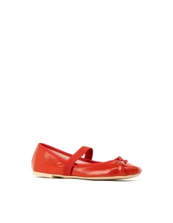 EFFIE RUCHED BALLET WITH STRAP