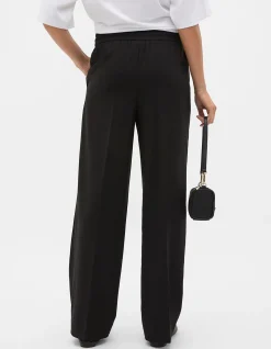 ELASTICATED TIE FRONT PANT