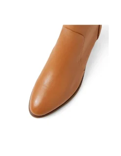Elate Soft Leather Block Heel Ankle Boots