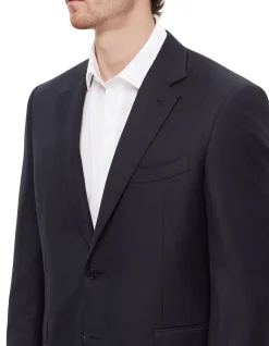Elegant Navy Wool Suit