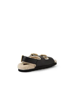 Elidie Shearling Lined Buckle Sandals