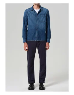 Elijah Stretch Linen Relaxed Straight Pants