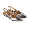 Elisa Metallic Pointed Flat