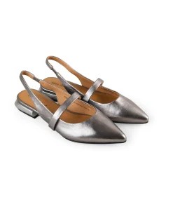 Elisa Metallic Pointed Flat