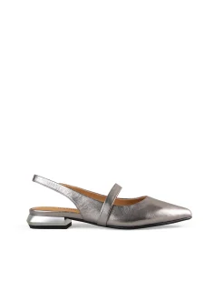Elisa Metallic Pointed Flat