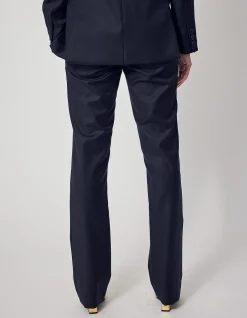ELIZABETH TROUSER IN BLACK T/W WOOL