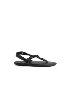 ELLEMERE Rope Strap Leather Sandals