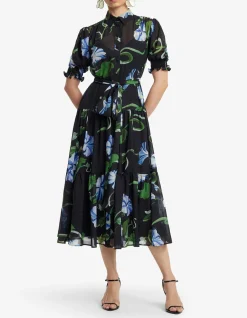 Ellie Bishop Sleeve Midi Dress
