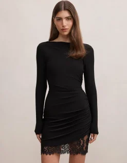 ELOISE LONG SLEEVES LACE MINI DRESS