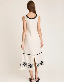 Embroidered Hem Dress