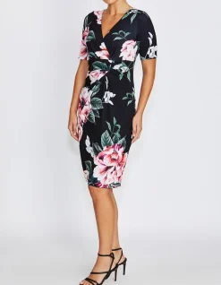 EMELYNN FLORAL JERSEY DRESS