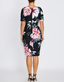 EMELYNN FLORAL JERSEY DRESS