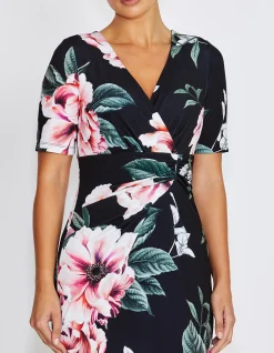 EMELYNN FLORAL JERSEY DRESS