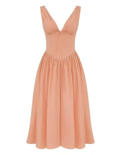 Emmelina Sorbet Cotton Corset Sundress