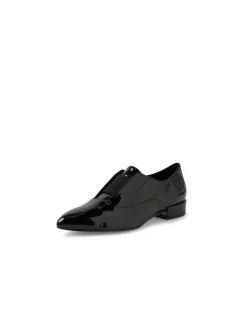 Emmy Patent Elastic Pointed Toe Loafers