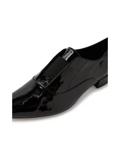 Emmy Patent Elastic Pointed Toe Loafers